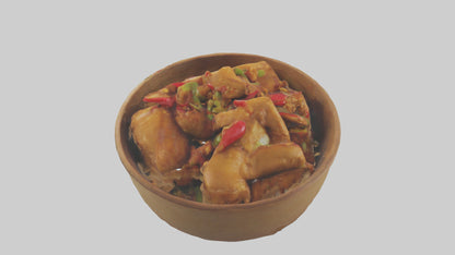 3D model Kung Pao chicken model VR / AR / low-poly