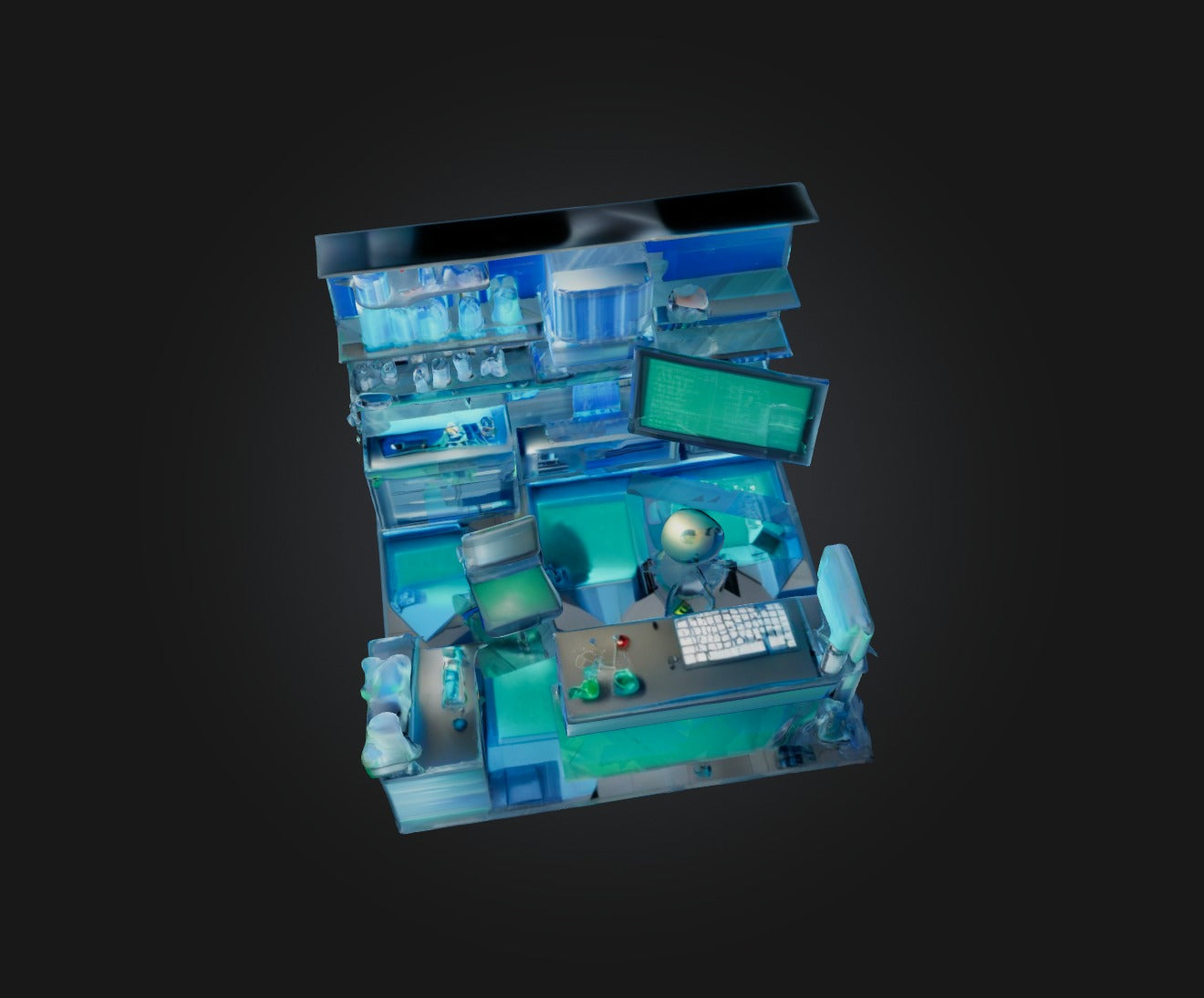3D model Laboratory VR / AR / low-poly