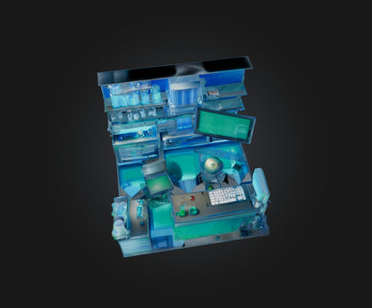 3D model Laboratory VR / AR / low-poly