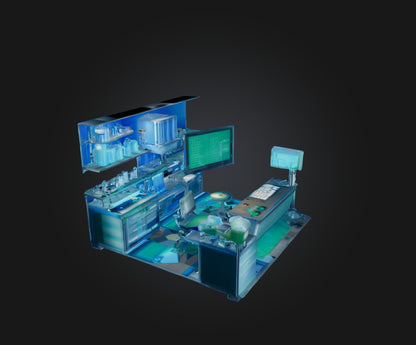 3D model Laboratory VR / AR / low-poly