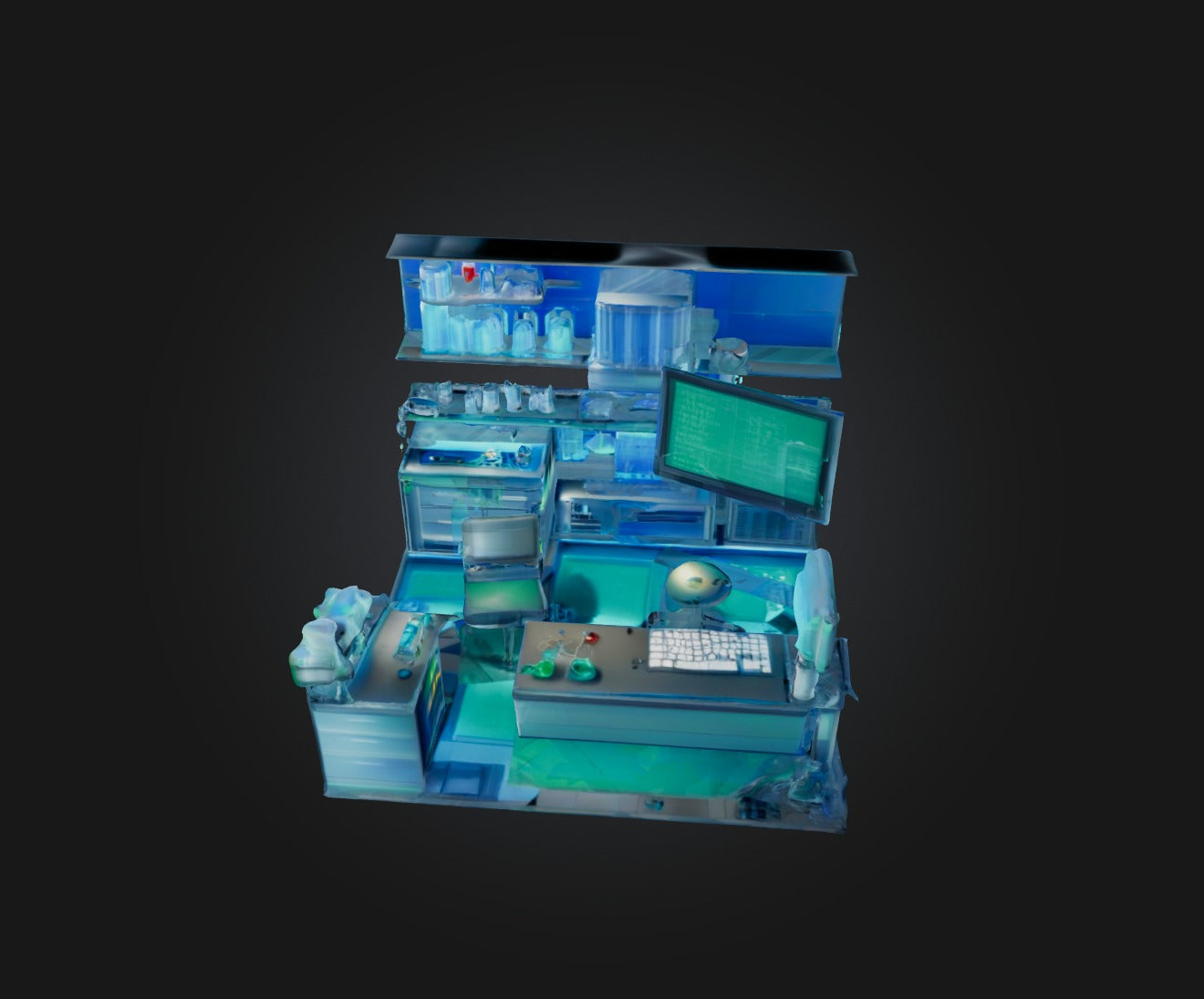 3D model Laboratory VR / AR / low-poly