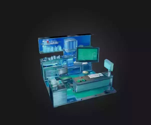 3D model Laboratory VR / AR / low-poly