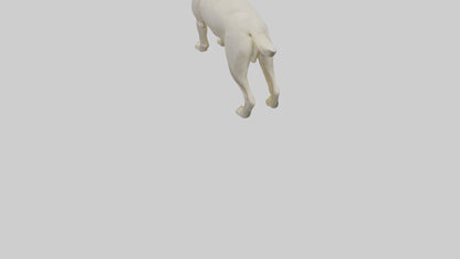 Labrador Retriever statue model VR / AR / low-poly