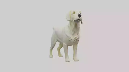 Labrador Retriever statue model VR / AR / low-poly