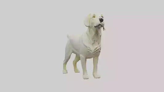 Labrador Retriever statue model VR / AR / low-poly
