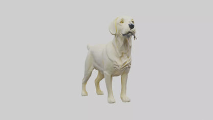 Labrador Retriever statue model VR / AR / low-poly
