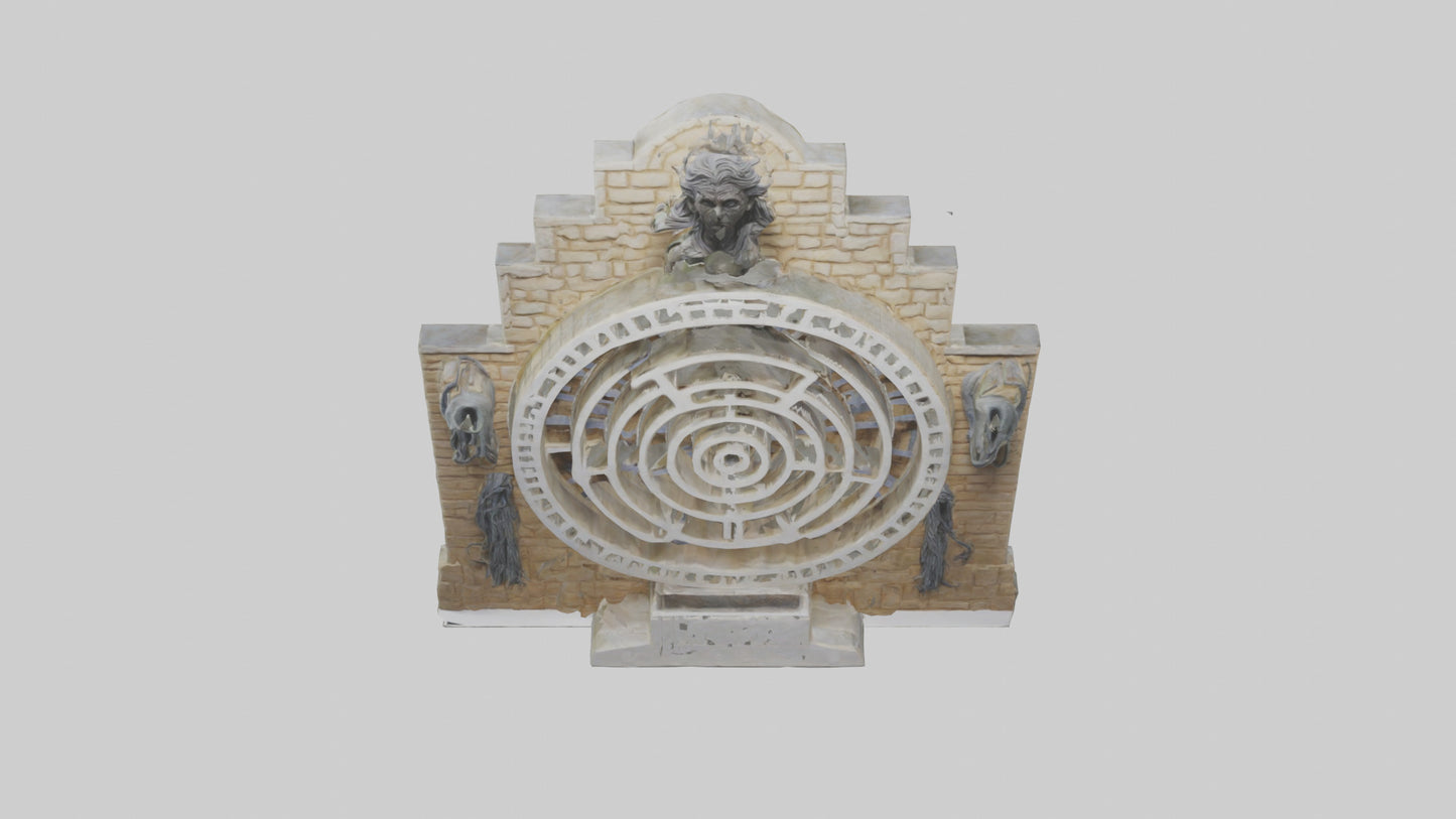 3D model Labyrinth statue model VR / AR / low-poly