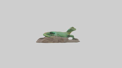 3D model Lacerta Lizard resting model VR / AR / low-poly