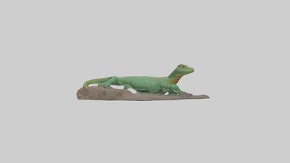 3D model Lacerta Lizard resting model VR / AR / low-poly