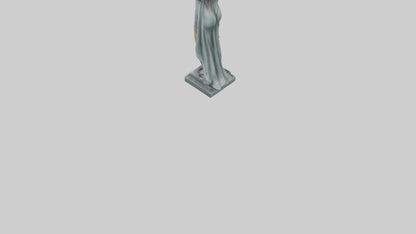 3D model Lady Justice statue model VR / AR / low-poly