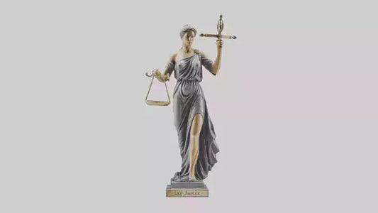 3D model Lady Justice statue model VR / AR / low-poly