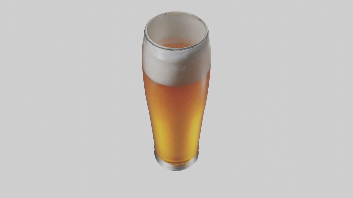 3D model Lager beer model VR / AR / low-poly