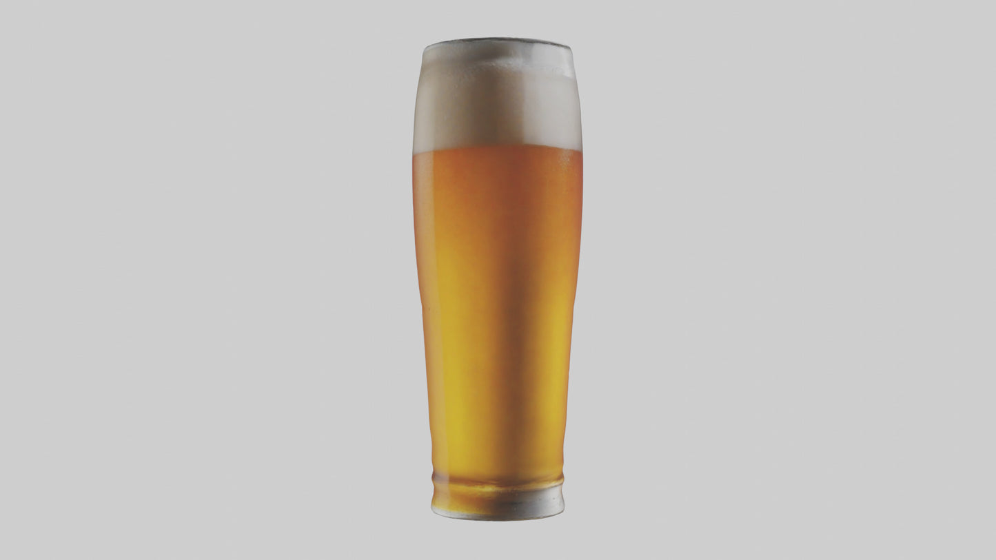 3D model Lager beer model VR / AR / low-poly