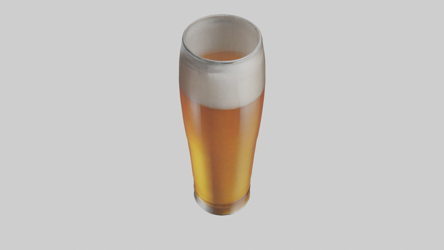 3D model Lager beer model VR / AR / low-poly
