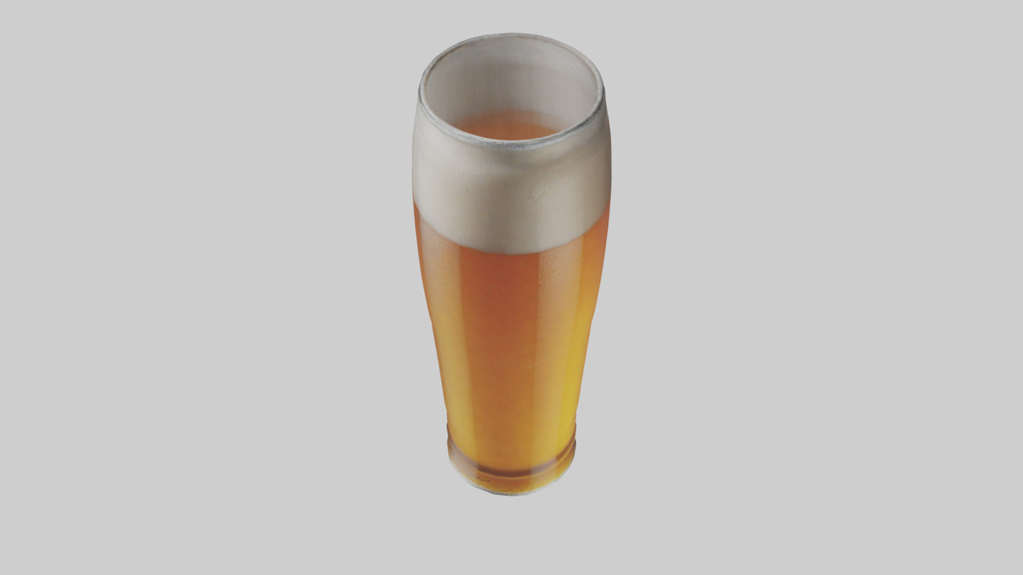 3D model Lager beer model VR / AR / low-poly