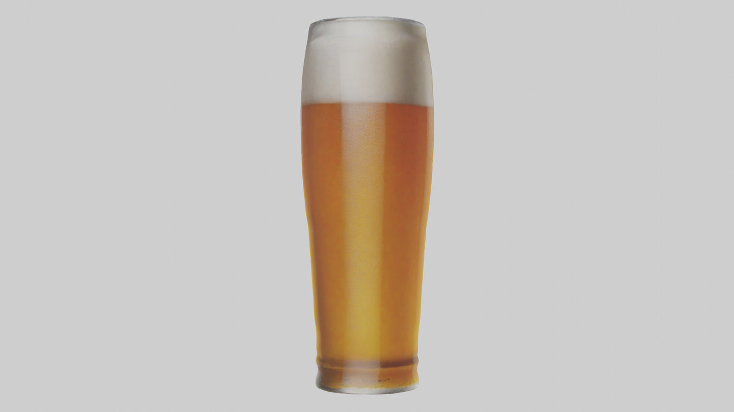 3D model Lager beer model VR / AR / low-poly