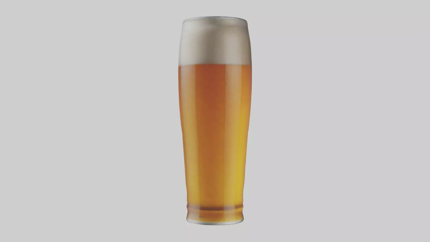 3D model Lager beer model VR / AR / low-poly