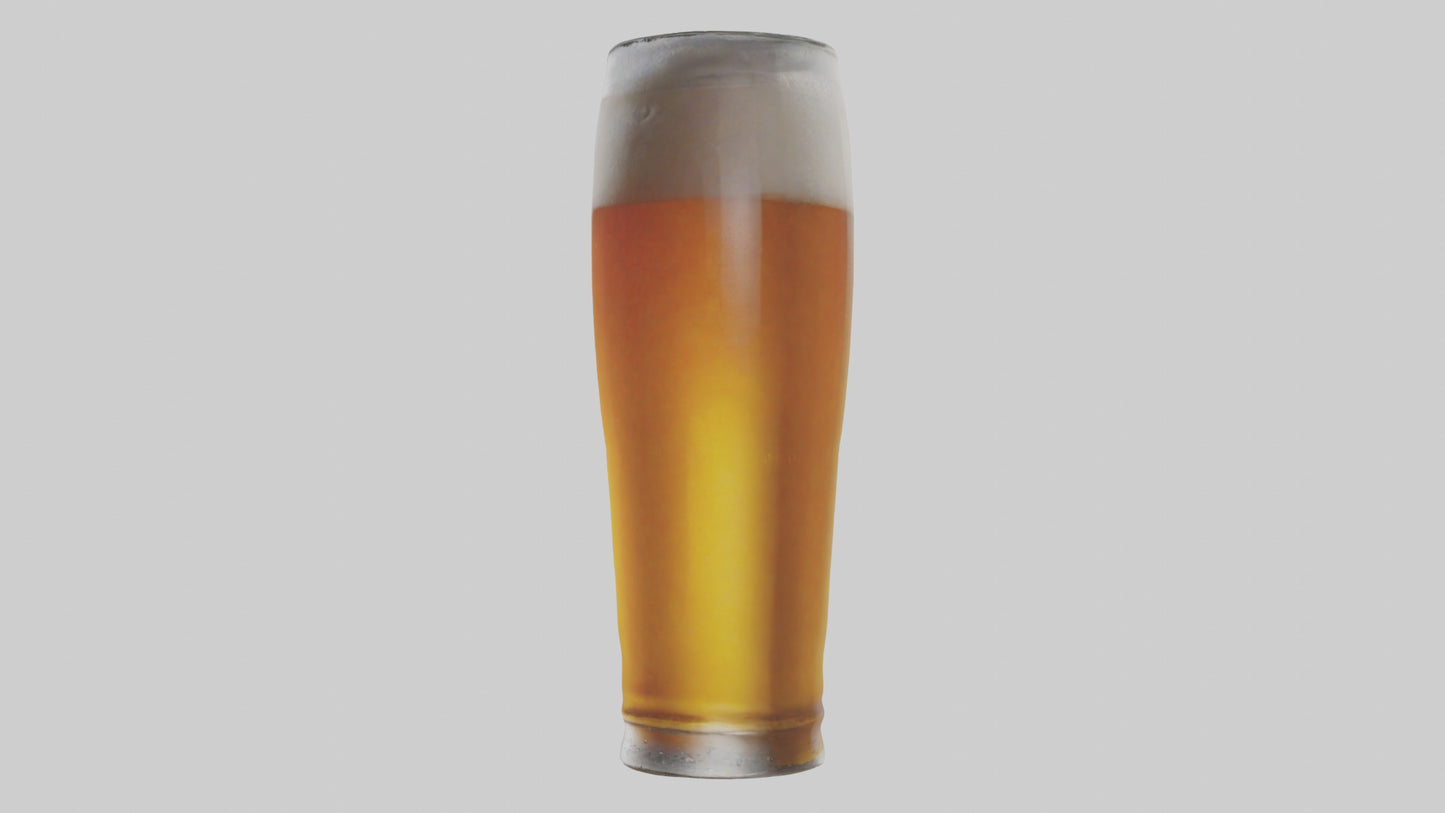 3D model Lager beer model VR / AR / low-poly