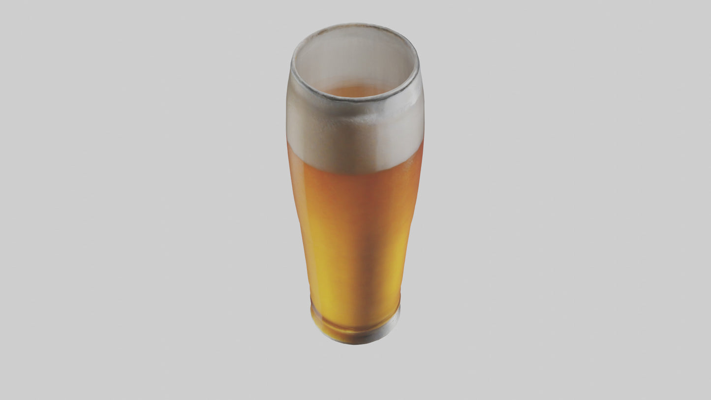 3D model Lager beer model VR / AR / low-poly