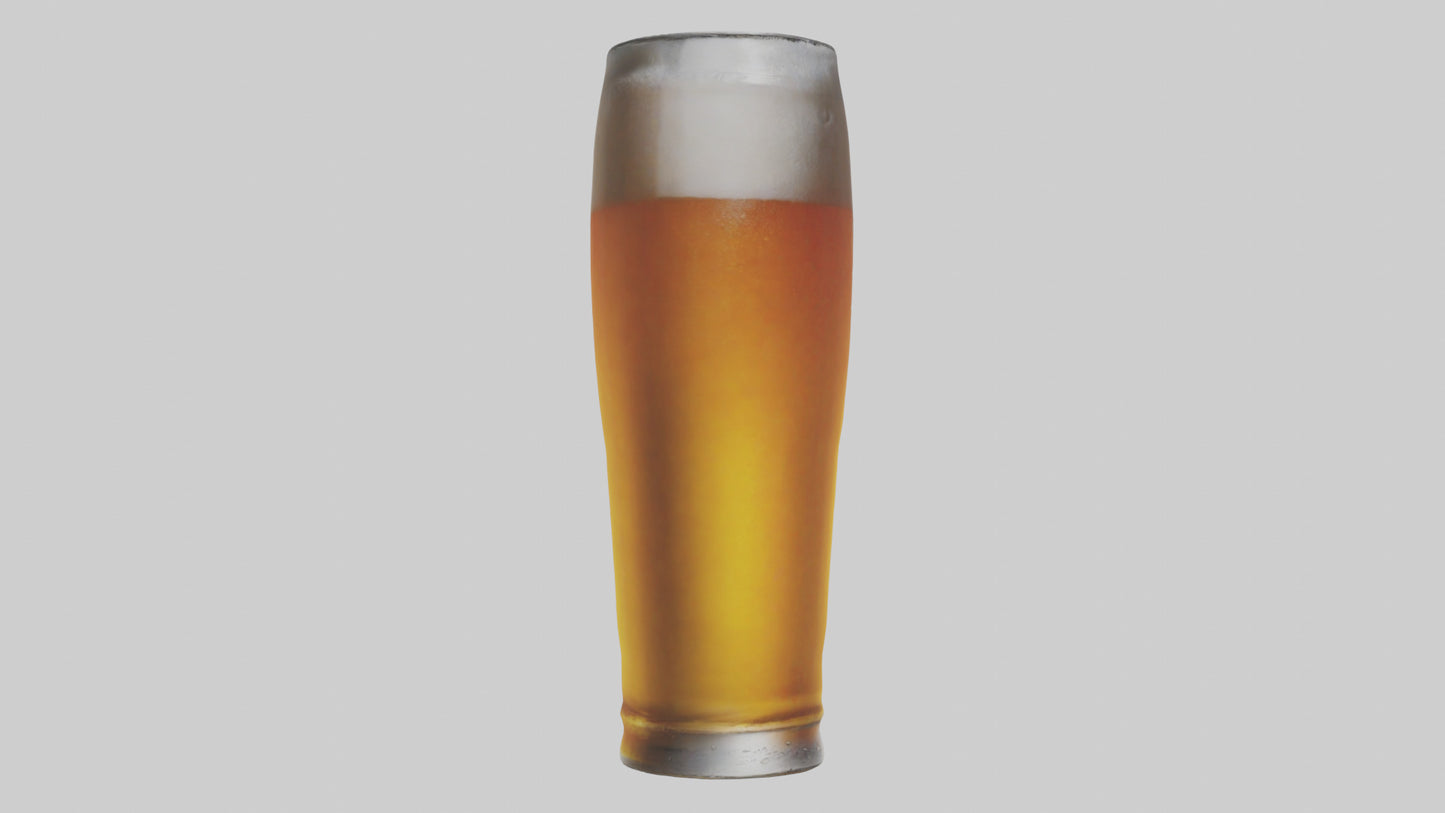3D model Lager beer model VR / AR / low-poly