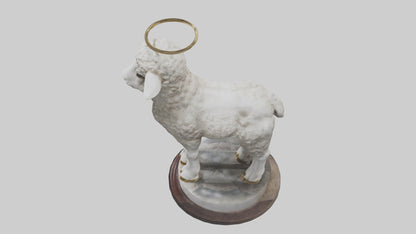 3D model Lamb of God statue model VR / AR / low-poly