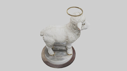 3D model Lamb of God statue model VR / AR / low-poly