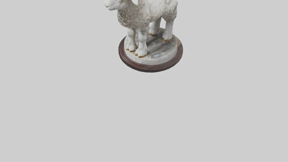 3D model Lamb of God statue model VR / AR / low-poly