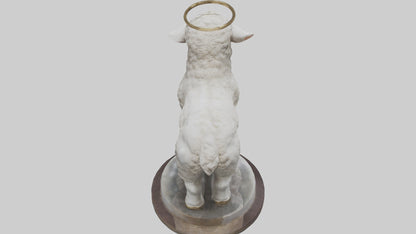 3D model Lamb of God statue model VR / AR / low-poly