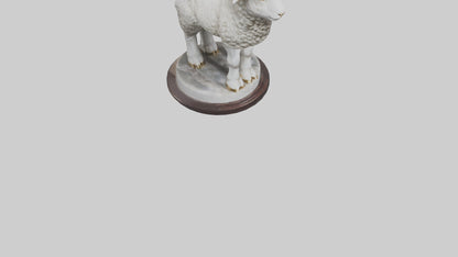 3D model Lamb of God statue model VR / AR / low-poly