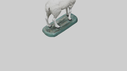 3D model Lamb statue model VR / AR / low-poly