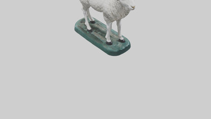 3D model Lamb statue model VR / AR / low-poly