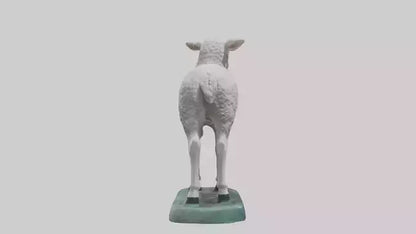 3D model Lamb statue model VR / AR / low-poly