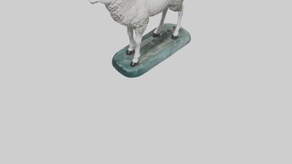 3D model Lamb statue model VR / AR / low-poly