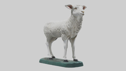 3D model Lamb statue model VR / AR / low-poly