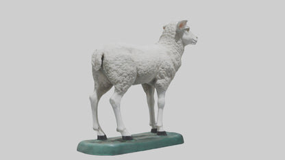 3D model Lamb statue model VR / AR / low-poly