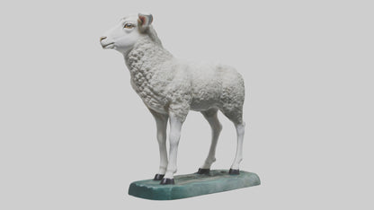 3D model Lamb statue model VR / AR / low-poly