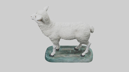 3D model Lamb statue model VR / AR / low-poly
