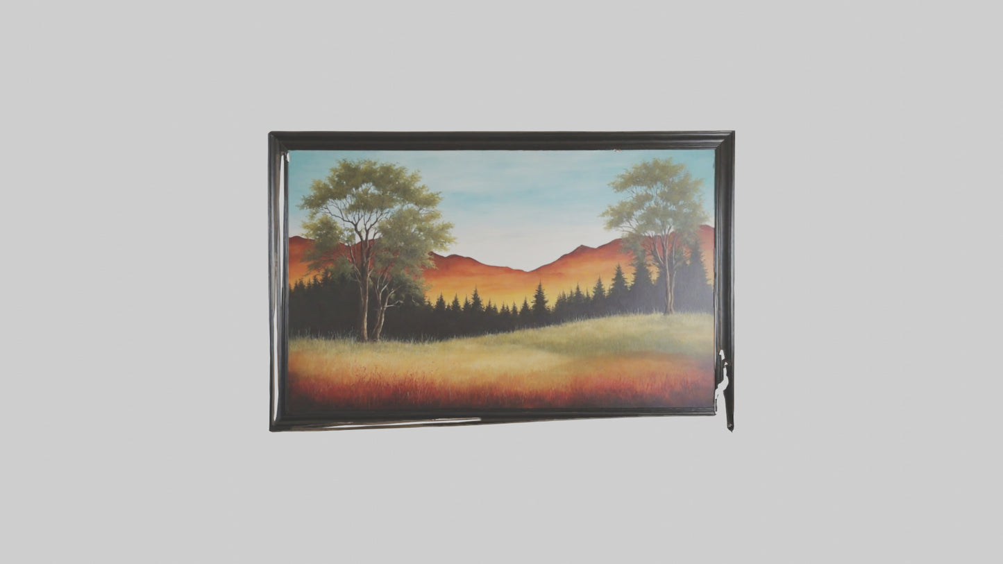 3D model Landscape Wall Art VR / AR / low-poly