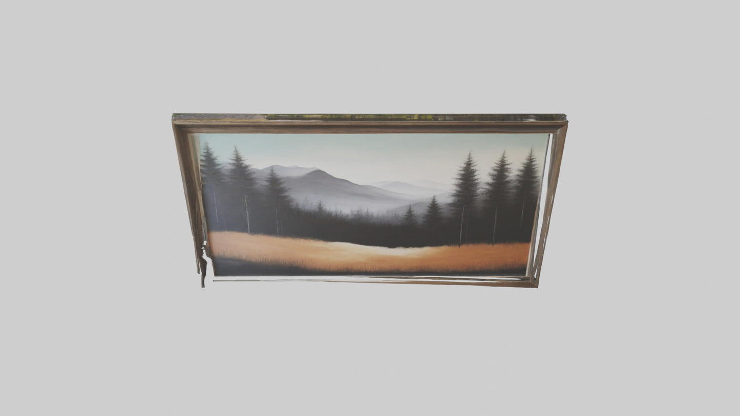 3D model Landscape Wall Art VR / AR / low-poly