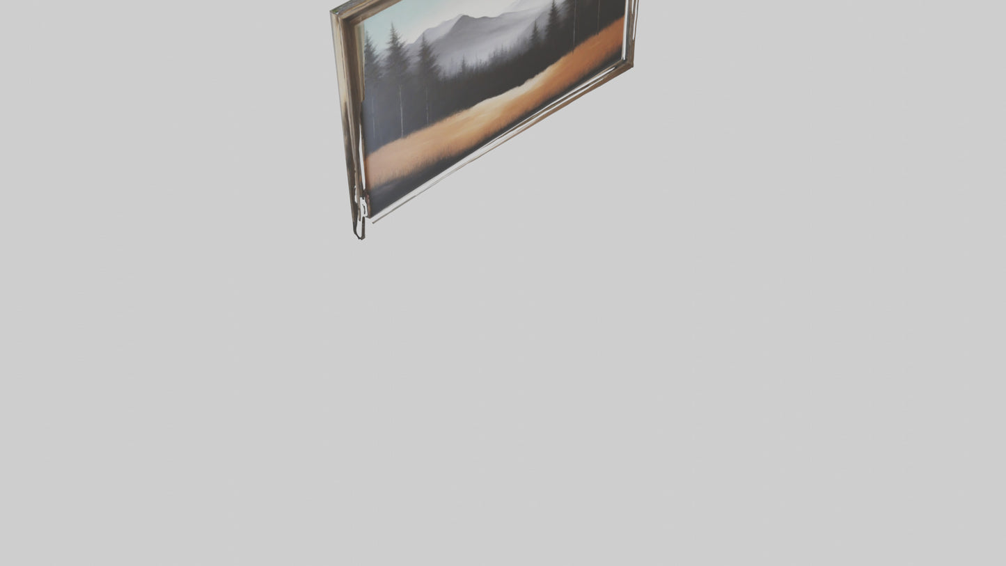 3D model Landscape Wall Art VR / AR / low-poly