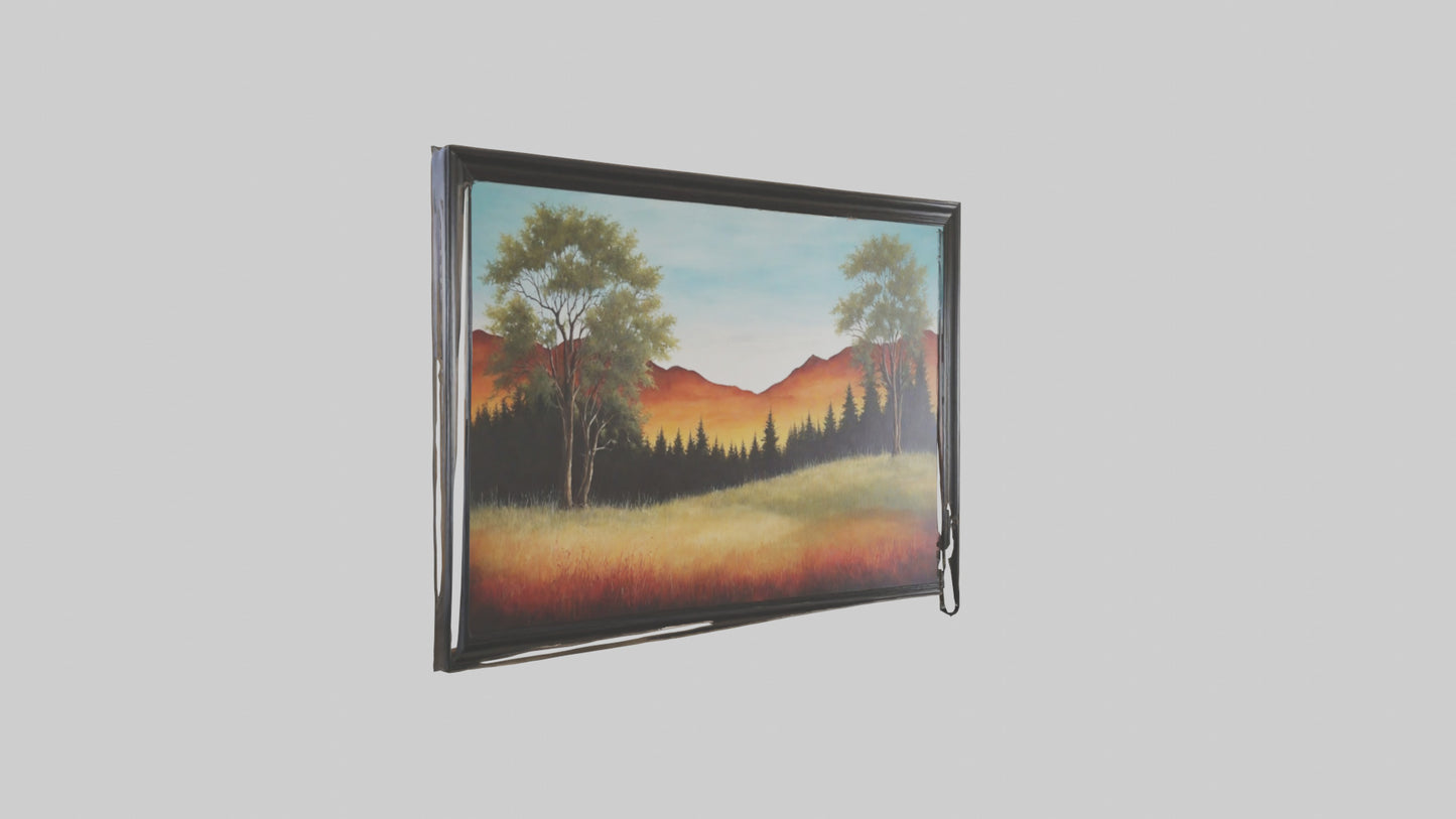 3D model Landscape Wall Art VR / AR / low-poly