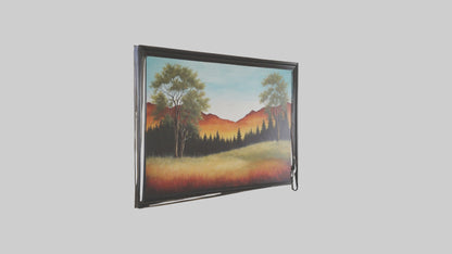 3D model Landscape Wall Art VR / AR / low-poly