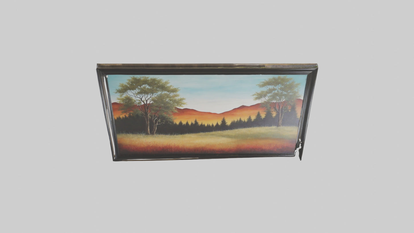 3D model Landscape Wall Art VR / AR / low-poly