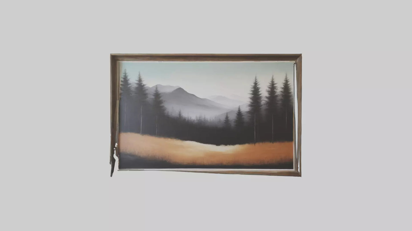 3D model Landscape Wall Art VR / AR / low-poly