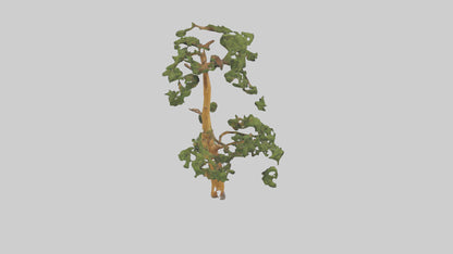 3D model Larch tree model VR / AR / low-poly