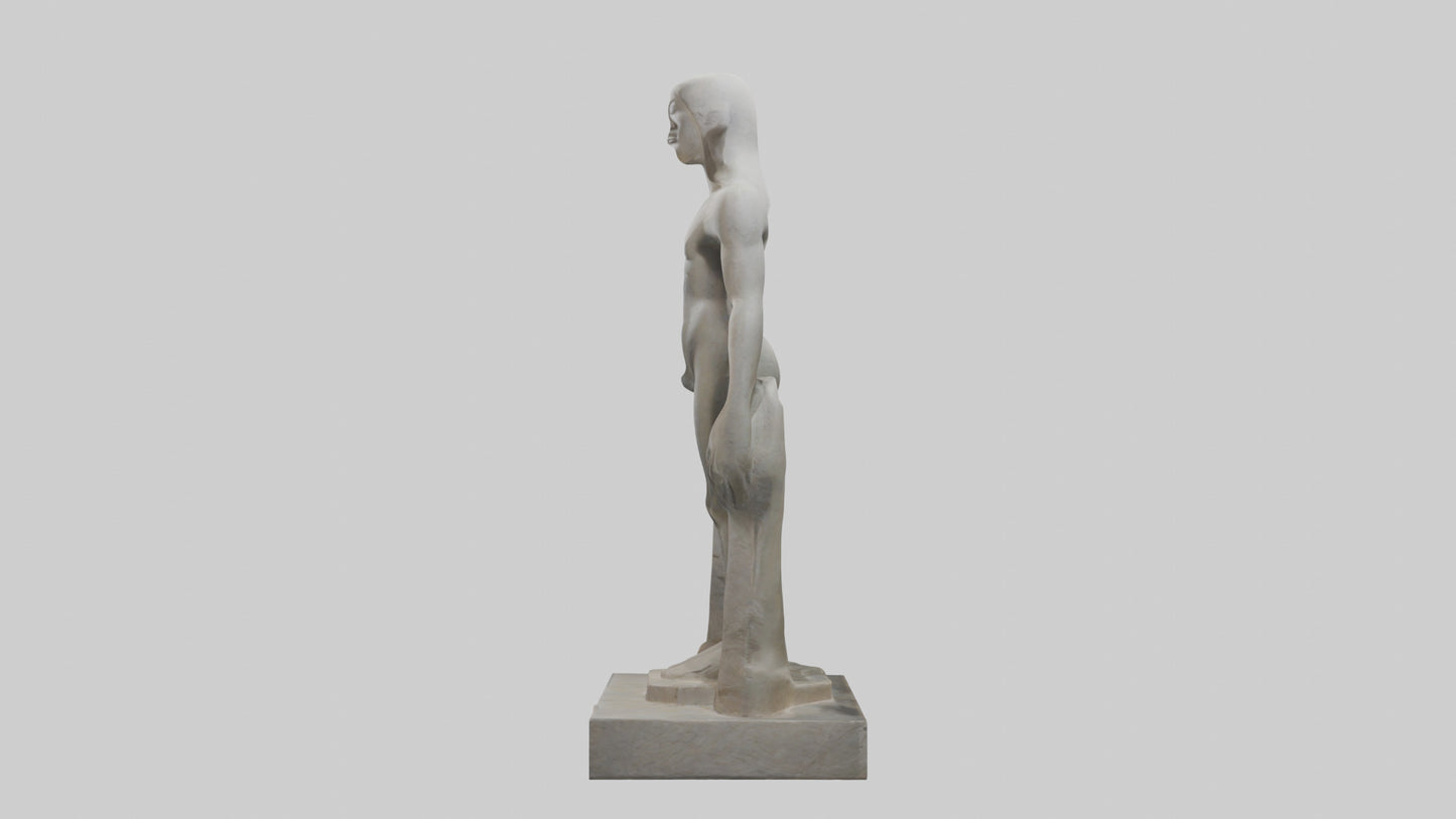 Large stone sculpture model VR / AR / low-poly