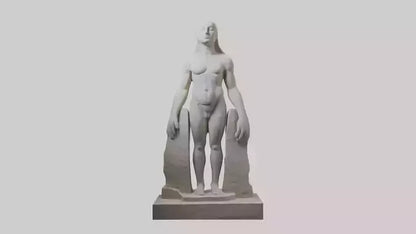 Large stone sculpture model VR / AR / low-poly