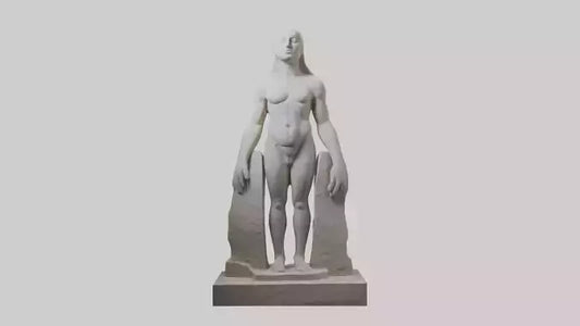 Large stone sculpture model VR / AR / low-poly