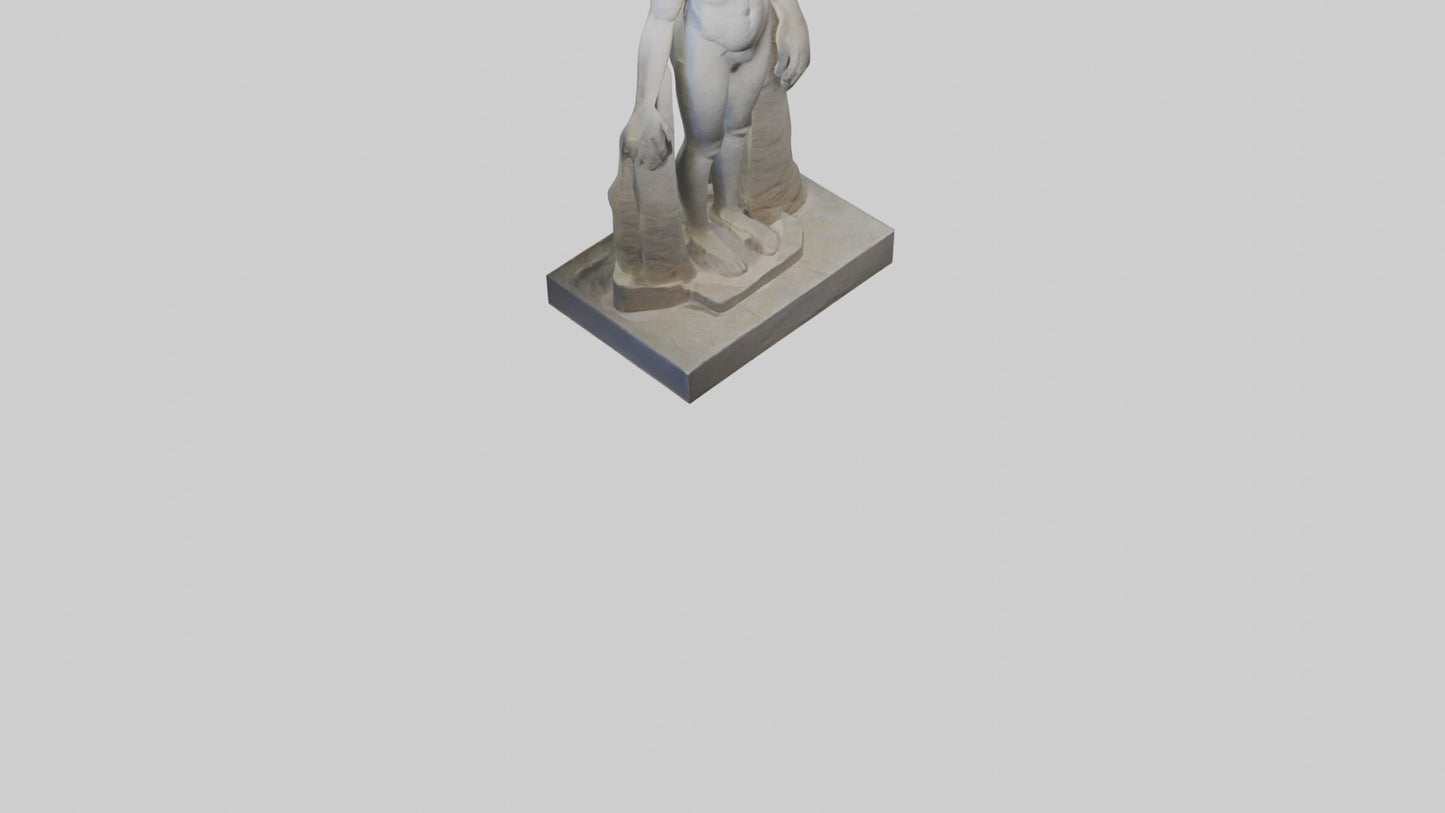 Large stone sculpture model VR / AR / low-poly
