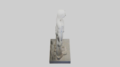 Large stone sculpture model VR / AR / low-poly